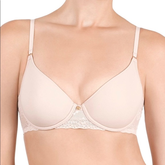 Josie Natori Bliss Perfection Contour Underwire Bra Nude Size 36B - Picture 1 of 9